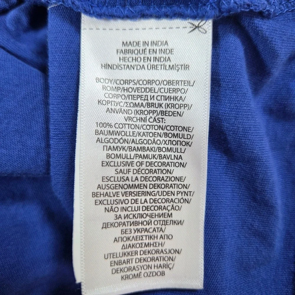 Polo Ralph Lauren Mens XL Blue Long Sleeve T-Shirt Red Pony Logo Cotton Tee